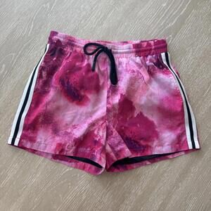 NWT PAM & GELA Women's Pink Tie-Dye Short with Side Stripes Size - Petite, XS, 0